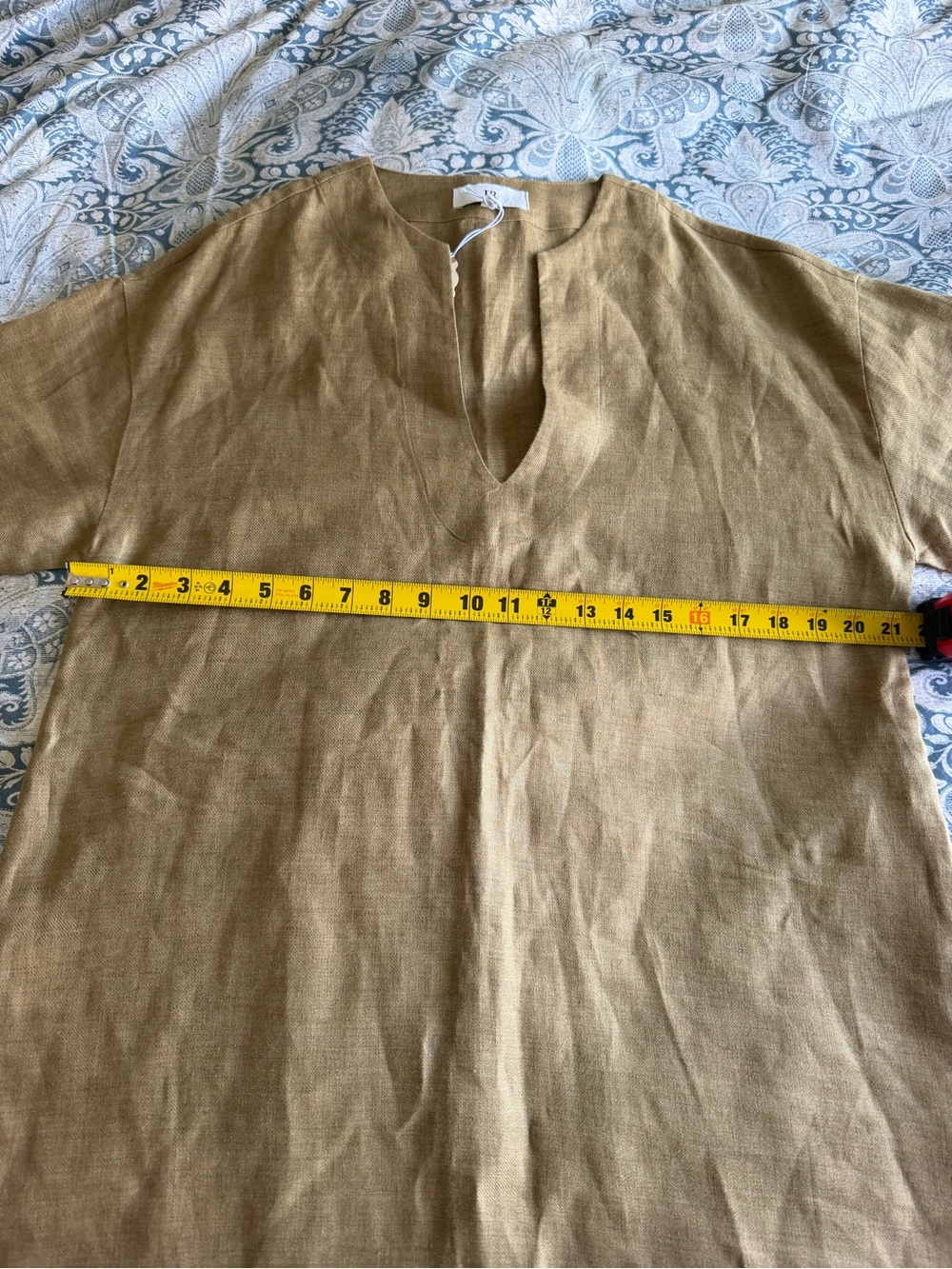 Banana Republic Women’s Linen Tunic NWOT Size L Olive - Picture 4 of 10